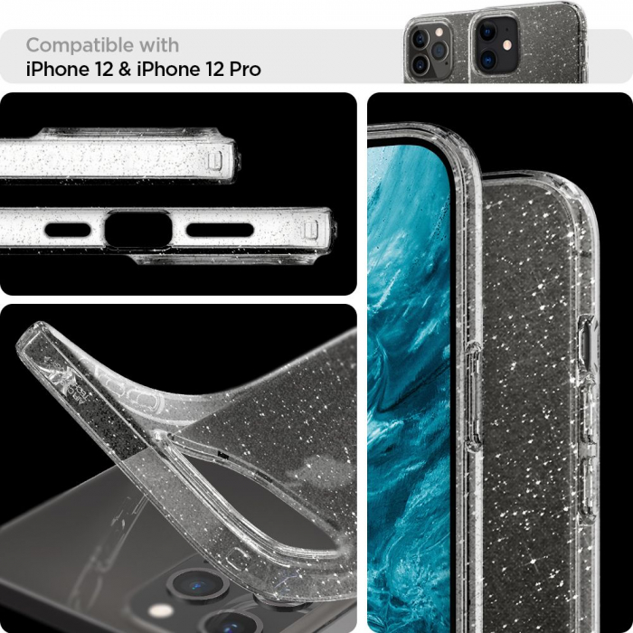 Husa Spigen Liquid Crystal IPhone 12/12 Pro Glitter [8]