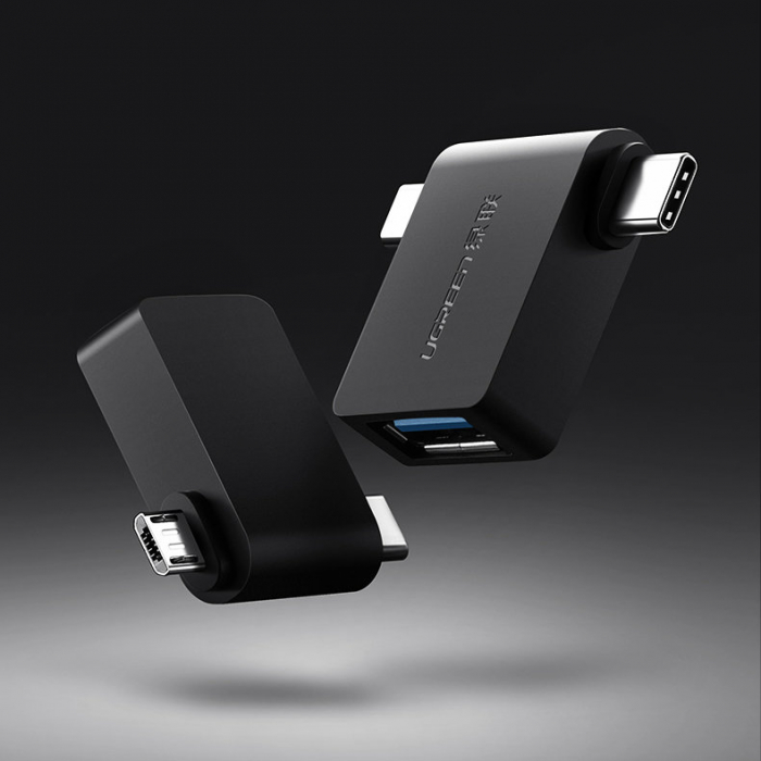 Adaptor 2in1 OTG Ugreen type c + microusb [2]