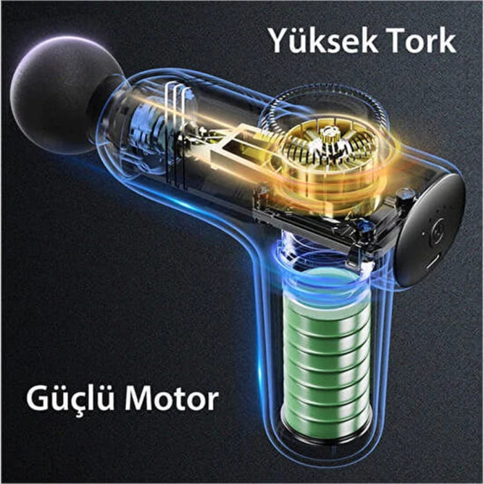 Aparat de masaj Yesido - Massage Gun (MG01) - Low Noise, Type-C - Black [2]