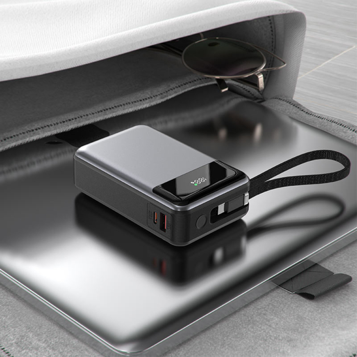 Baterie externa Acefast - Power Bank (M21-20000) - with Cable, Type-C, 20000mAh, PD65W, PD65W, Two-Way Fast Charging, Digital Display - Black [5]