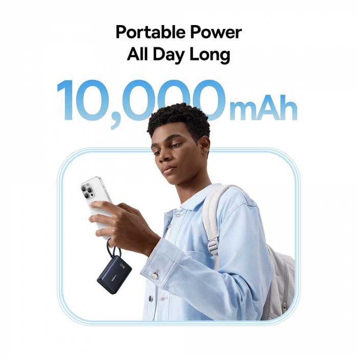 Baterie externa Baseus PicoGo 45w 10000 mAh cablu inclus [5]