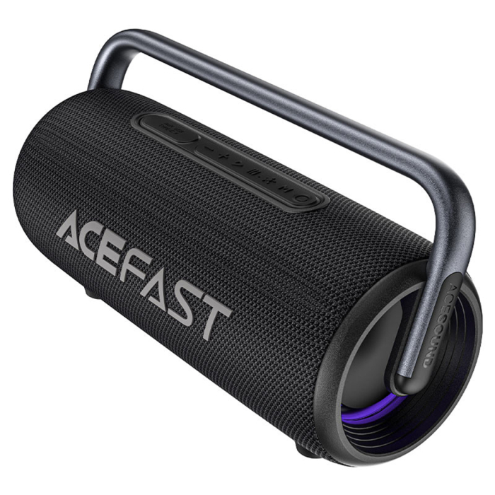 Boxa portabila Acefast K2 Pro - Bluetooth 5.3, AUX, TF, RGB, Hands-free Call, 4x Speakers, 2x Bass, IPX5, 9600mAh - Black [4]