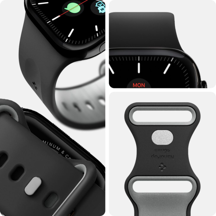 Bratara ceas Apple Spigen - Nano Pop (42/44/45/46/49mm) - Black Sesame [8]