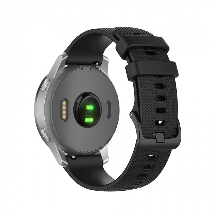 Bratara Techsuit 18mm W006 Huawei Watch GT 4 41mm / W1 / Honor Watch S1 / Garmin Venu 2S / Vivoactive 4S negru [3]