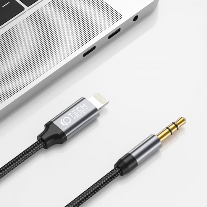 Cablu auxiliar audio Tech-Protect lightning - jack 3.5mm 1 m [3]