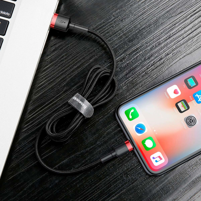 Cablu Baseus (CALKLF-B19) - USB to Lightning, 2.4A, 1m [7]