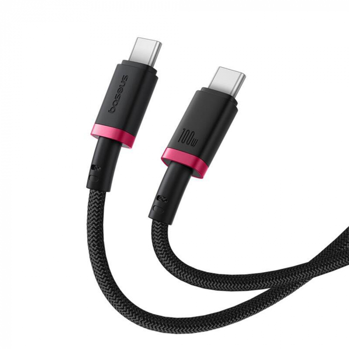 Cablu Baseus - Data Cable Dura Series (P10377803U01-03) - for MacBook, Type-C, Fast Charge, PD 100W, 480Mbps, 2m - Red / Black [3]