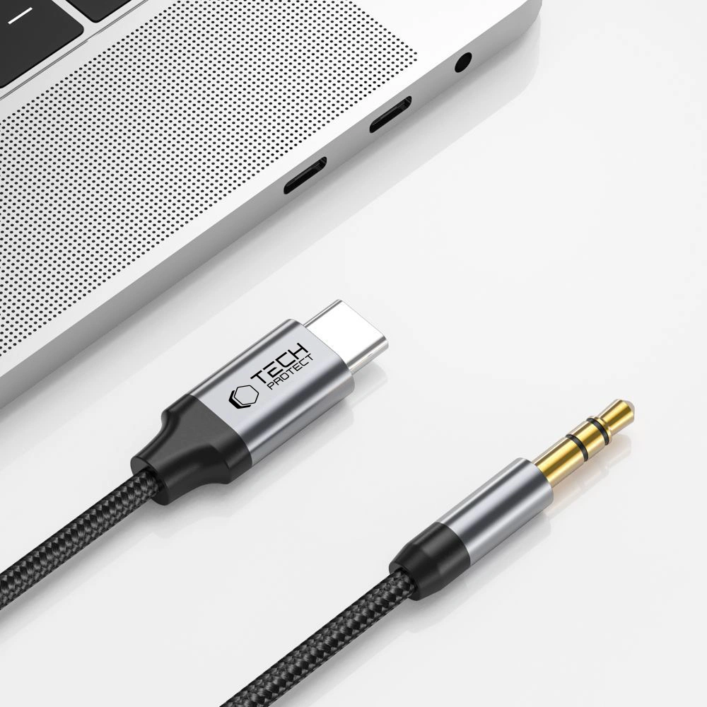 Cablu Tech-Protect ultraboost type c - aux mini jack 3.5mm 1m [2]