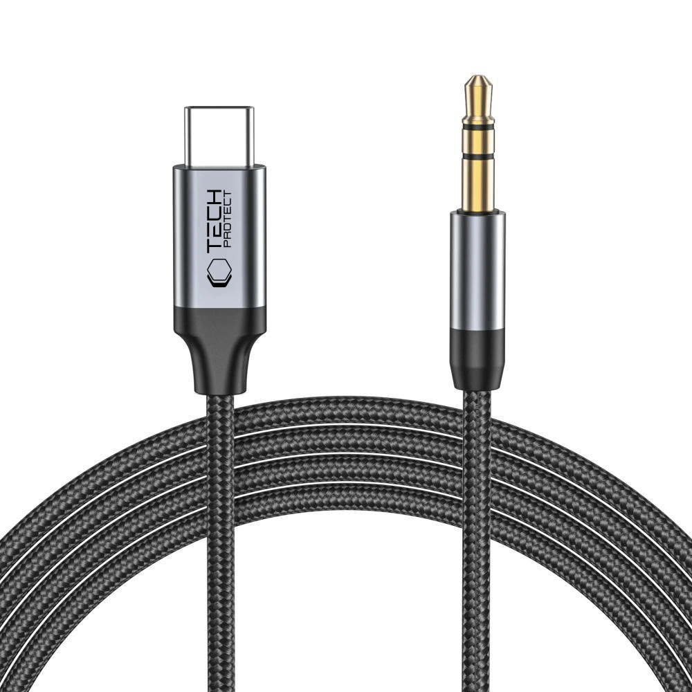 Cablu Tech-Protect ultraboost type c - aux mini jack 3.5mm 1m [1]