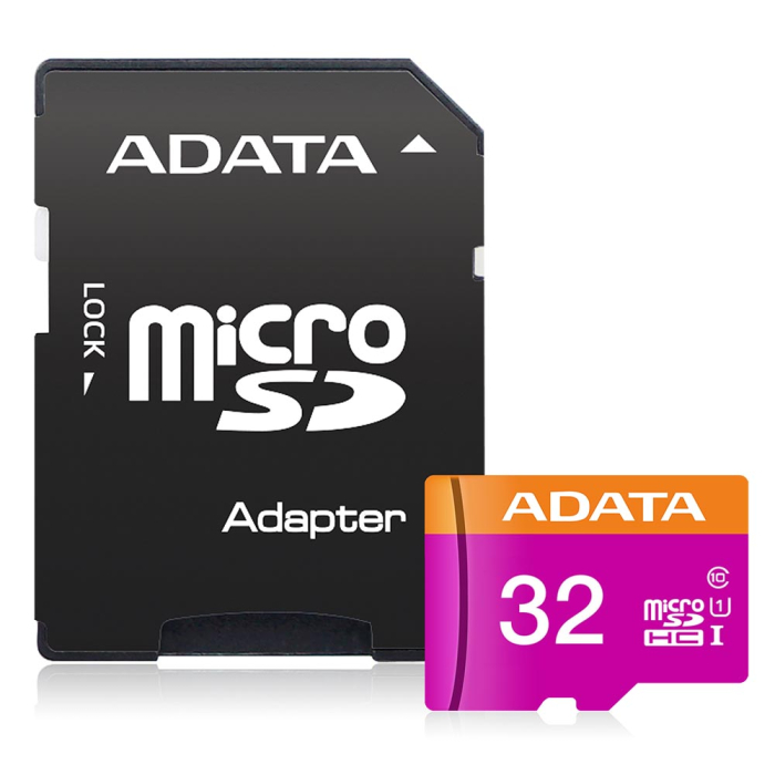 Card de memorie 32gb Adata - (AUSDH32GUICL10-RA1) - MicroSDHC, Adapter, Class 10, UHS-I U1, 32GB, Read 100MB/s, Write 25MB/s - Black [2]