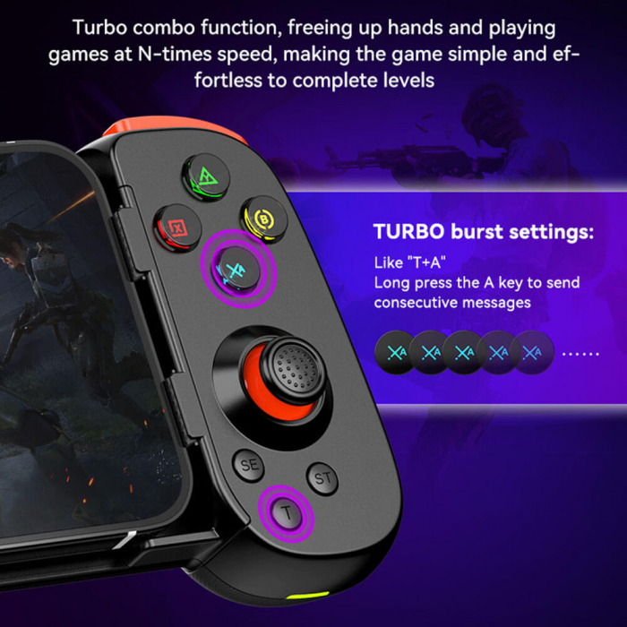 Controller D6 DP pentru gaming Techsuit [3]