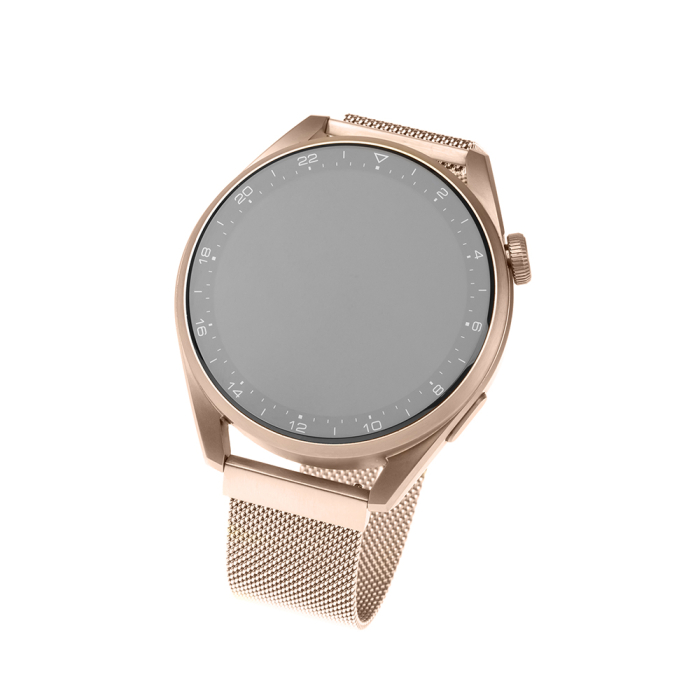 Curea ceas Fixed - Mesh Strap 22mm - Huawei Watch GT 2 (46mm)/GT 2 Pro/GT 3 Pro (46mm) /Ultimate, Xiaomi Watch S1 Rose Gold [2]