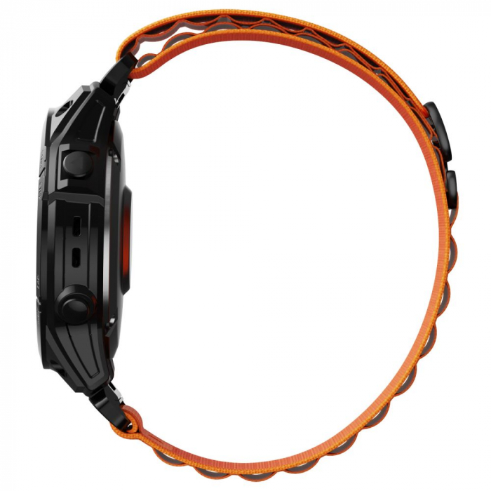 Curea Tech-Protect Nylon Garmin Fenix 3 / 5X / 3HR / 5X Plus / 6X / 6X Pro / 7X / 8 51mm portocaliu [2]