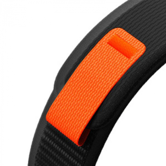 Curea Tech-Protect Nylon Garmin Fenix 5 / 6 / 6 Pro / 7 / 7 Pro / 8 47mm negru/portocaliu [3]