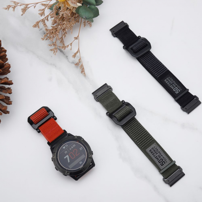 Curea Tech-Protect Scout Garmin Fenix 3 / 5X / 3HR / 5X Plus / 6X / 6X Pro / 7X / 8 51mm negru [3]
