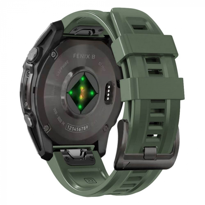 Curea Tech-Protect Silicone Garmin Fenix 5 / 6 / 6 Pro / 7 / 7 Pro / 8 47mm negru [1]