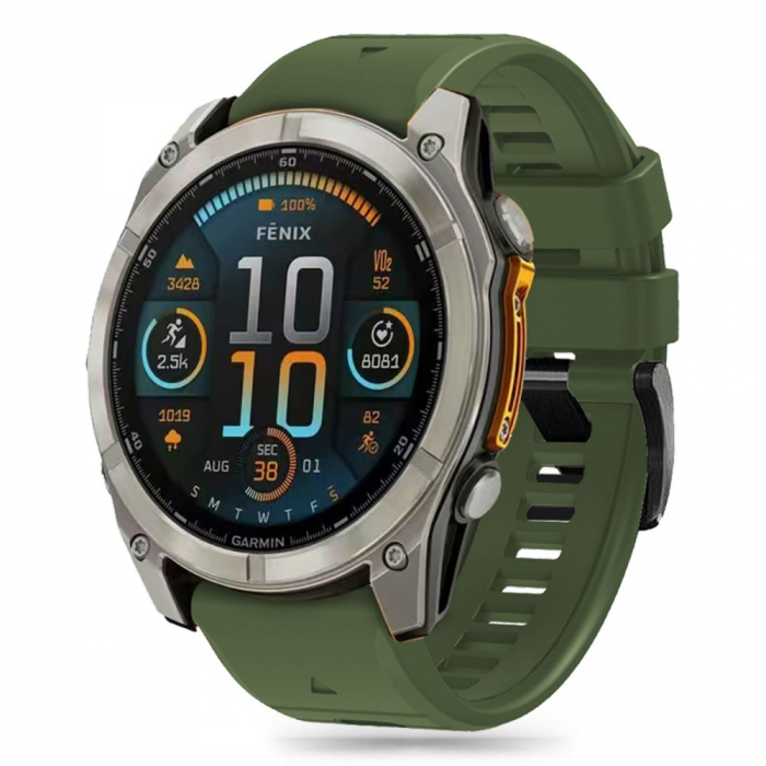 Curea Tech-Protect Silicone Line Garmin Fenix 5 / 6 / 6 Pro / 7 / 7 Pro / 8 47mm negru [2]