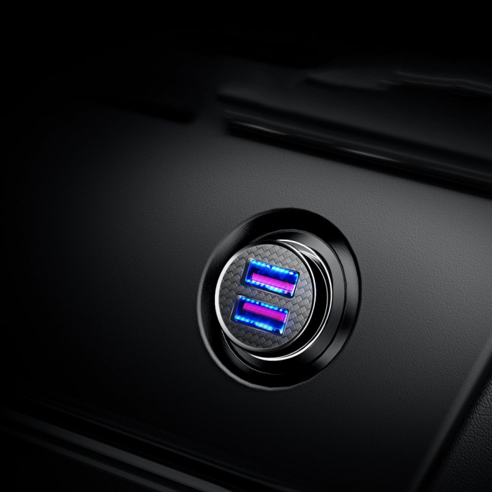 Incarcator auto Baseus Circular 2XUSB quick charge 3.0 SPC AFC 30W CCALL-YD01 [8]