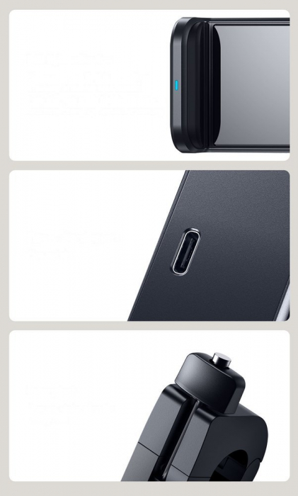 Suport auto tetiera Baseus Energy Storage cu incarcare wireless [12]