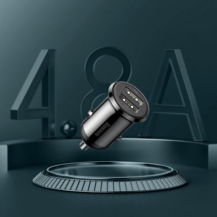 Incarcator auto Baseus Grain Pro 2xusb 4.8a CCALLP-01 [9]