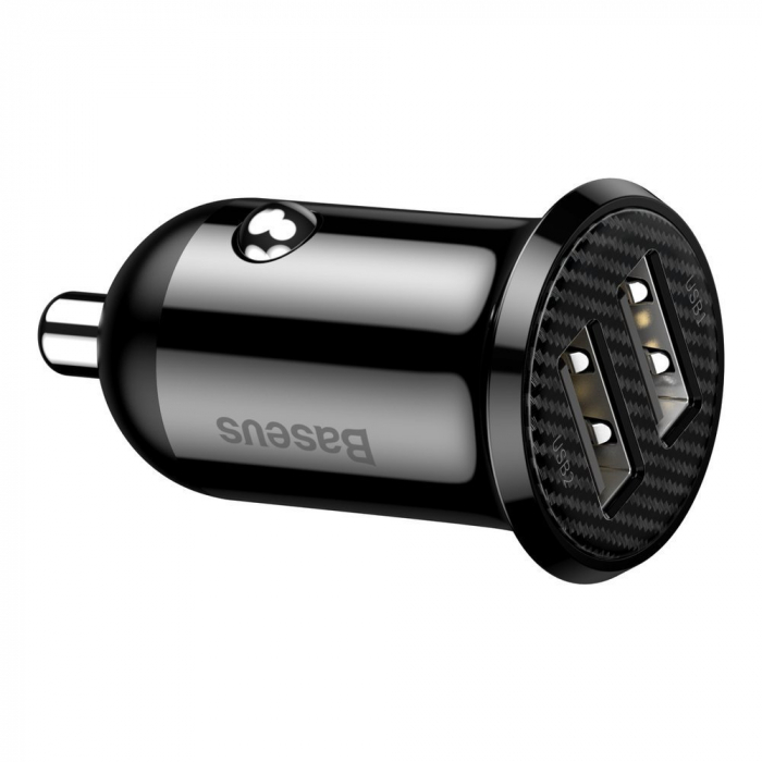 Incarcator auto Baseus Grain Pro 2xusb 4.8a CCALLP-01 [3]