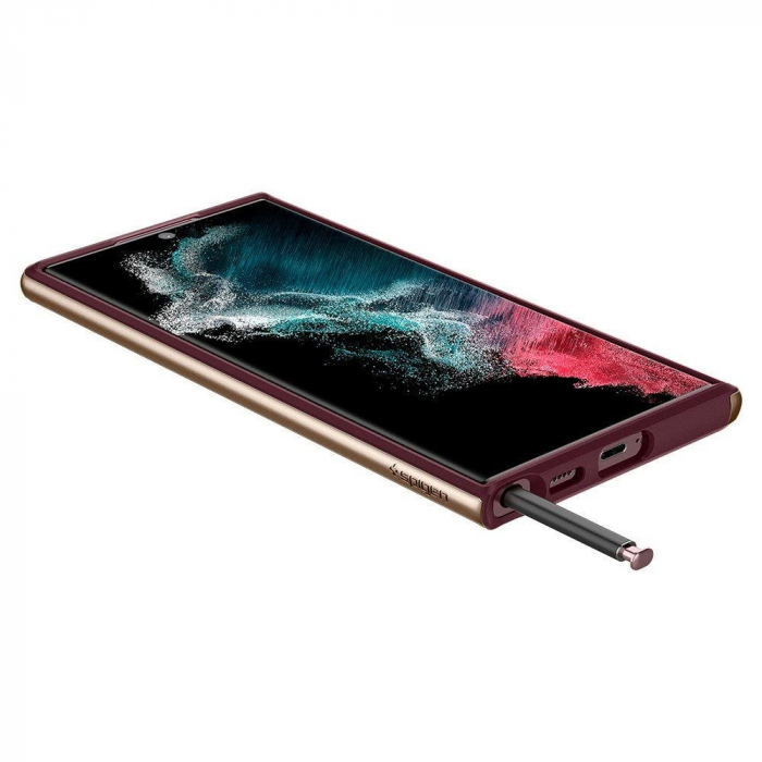 Husa Spigen Neo Hybrid Samsung Galaxy S22 Ultra burgundy [4]