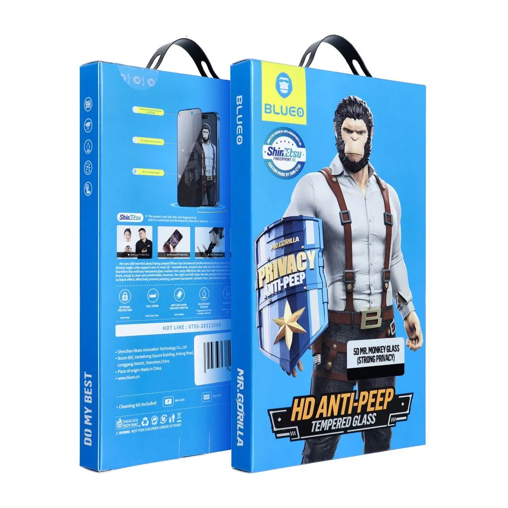 Folie 5D Mr. Monkey Glass Samsung Galaxy S25 Ultra privacy [3]