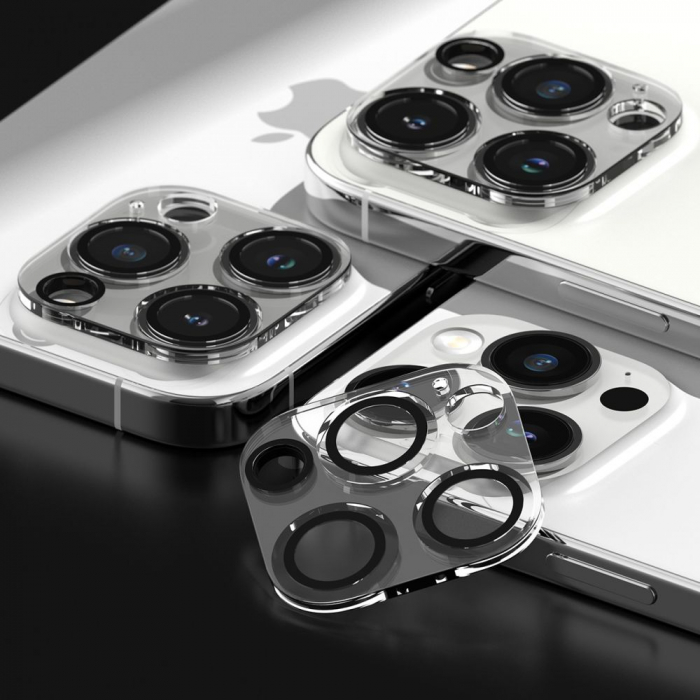 Pachet 2x Folie camera Ringke Iphone 15 Pro Max transparent [2]