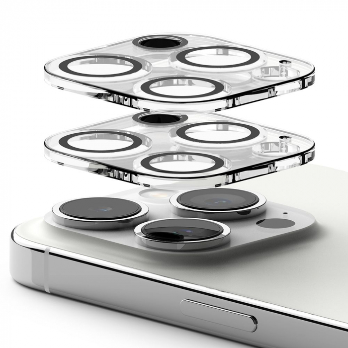 Pachet 2x Folie camera Ringke Iphone 15 Pro Max transparent [8]