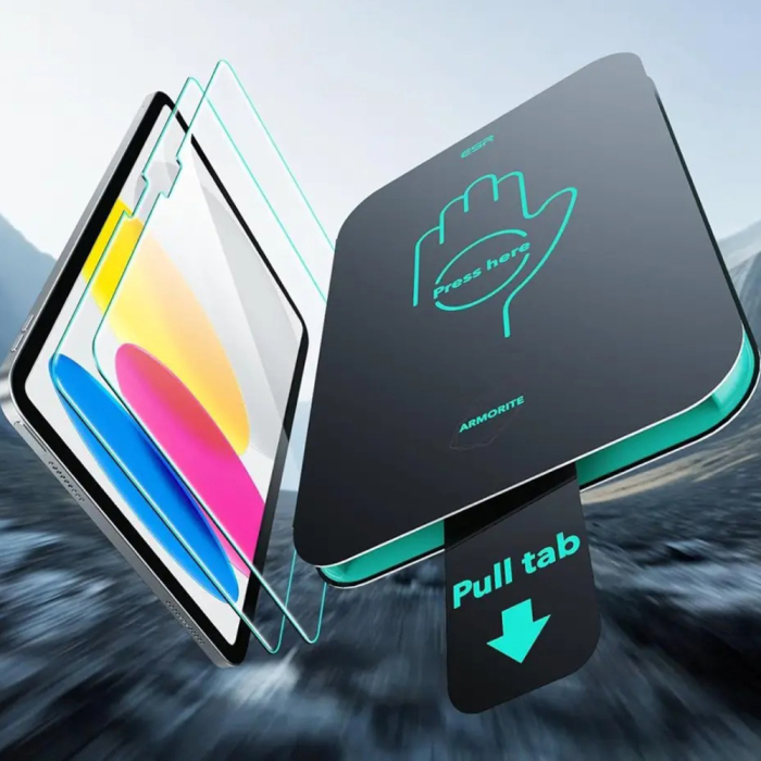 Folie de protectie Ecran ESR Armorite UltraFit pentru Apple iPad (2025) / (2022), Ipad 11 2025, Ipad A16 - Sticla Securizata, Full Glue [2]