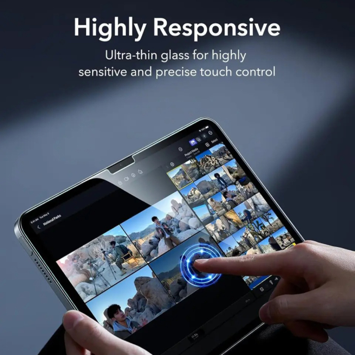 Folie de protectie Ecran ESR Armorite UltraFit pentru Apple iPad (2025) / (2022), Ipad 11 2025, Ipad A16 - Sticla Securizata, Full Glue [4]