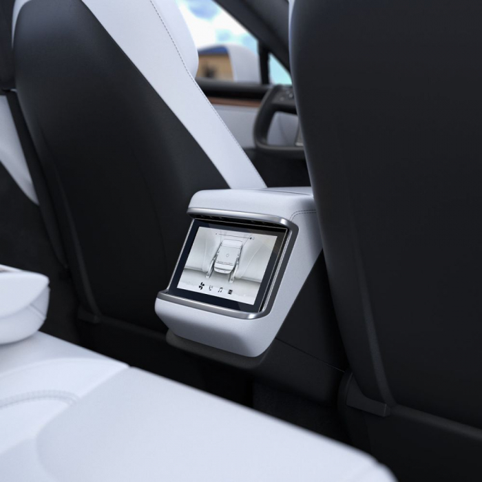Folie Spigen Ez Fit Tesla X 2022 / S 2021 ecran spate [4]