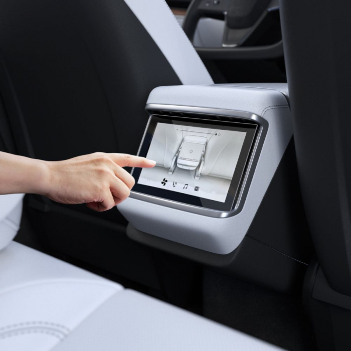 Folie Spigen Ez Fit Tesla X 2022 / S 2021 ecran spate [5]