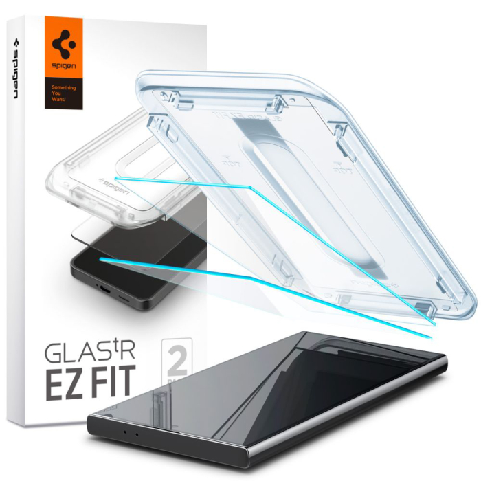 Folie Spigen Glas.tR EZ-FIT Samsung Galaxy S24 Ultra  Clear [6]