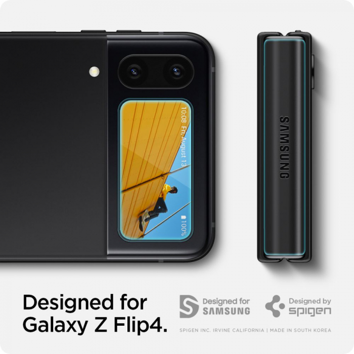Folie Spigen Glas Tr Ezfit Samsung Galaxy Z Flip 4 [7]