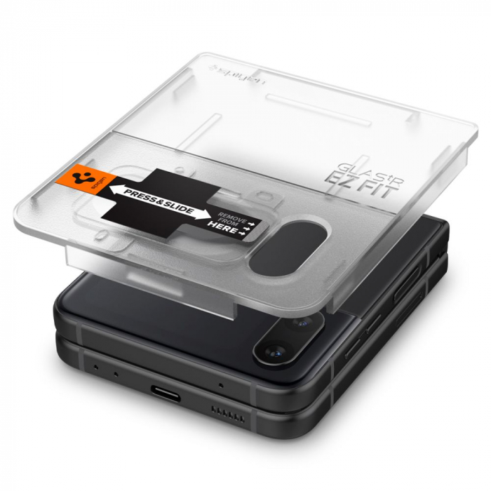 Folie Spigen Glas Tr Ezfit Samsung Galaxy Z Flip 4 [4]