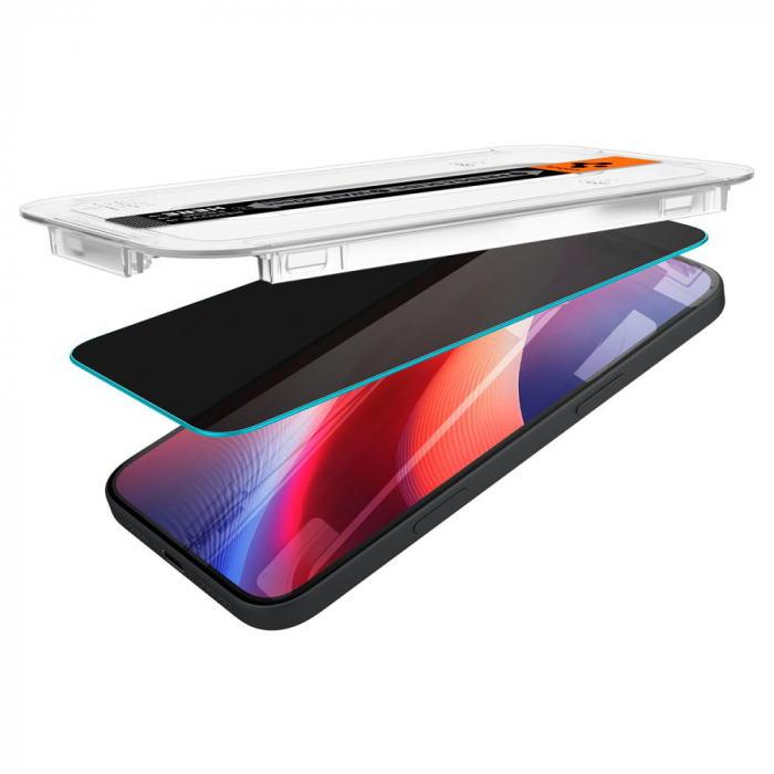 Folie Spigen GlastR Slim Privacy Iphone 15 / Iphone 16 2 buc [6]
