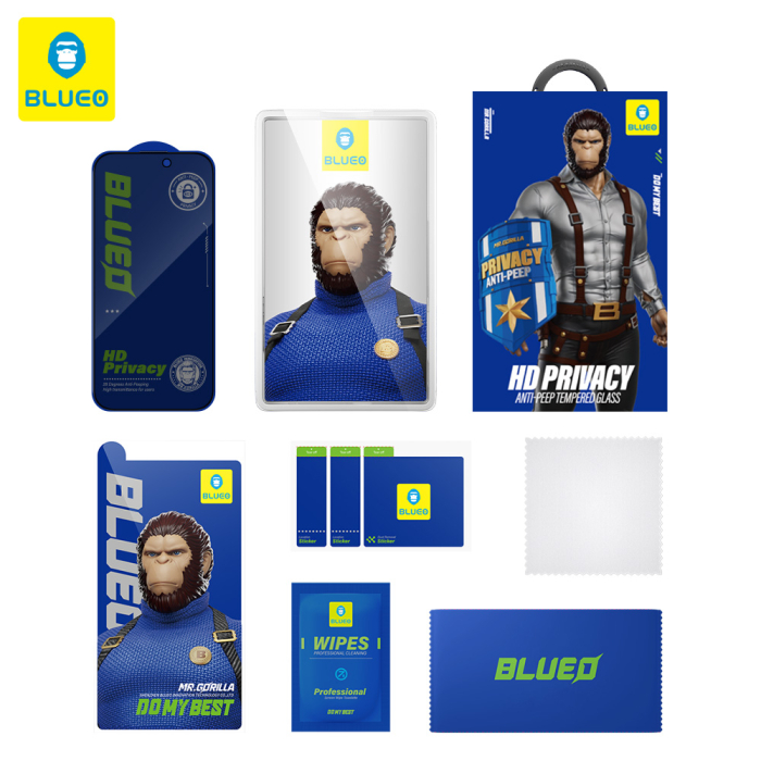 Folie sticla Blueo Anti-Peep iPhone 13 / iPhone 13 Pro / iPhone 14 / iPhone 16e [5]