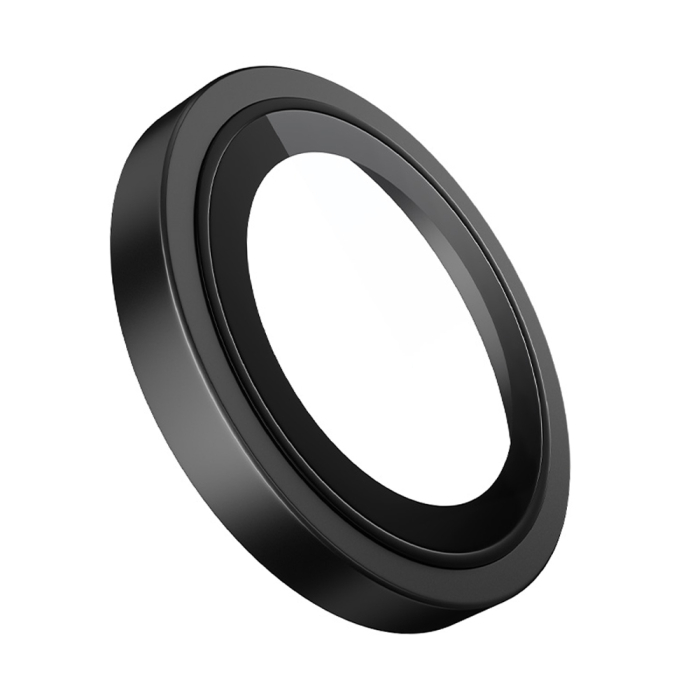 Folie sticla camera Blueo iPhone 17 - Original Metal Frame Lens Glass Black [2]