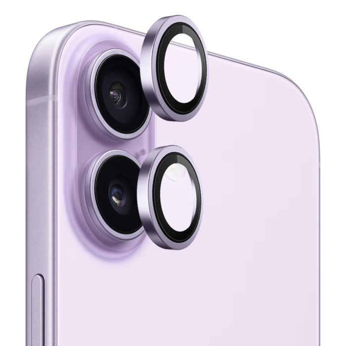 Folie sticla camera Blueo iPhone 17 - Original Metal Frame Lens Glass Purple [1]