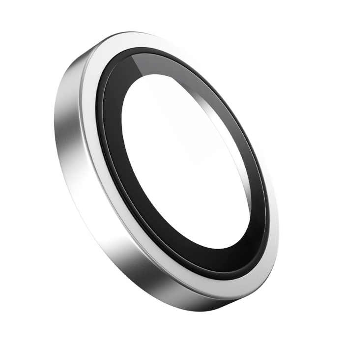 Folie sticla camera Blueo iPhone 17 Pro / iPhone 17 Pro Max - Original Metal Frame Lens Glass Silver [2]