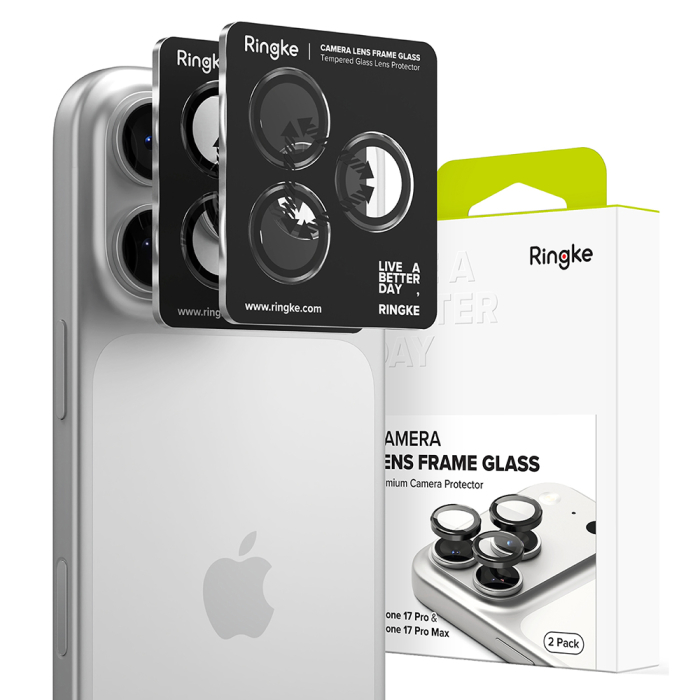 Folie sticla camera Ringke iPhone 17 Pro / iPhone 17 Pro Max - Black [3]