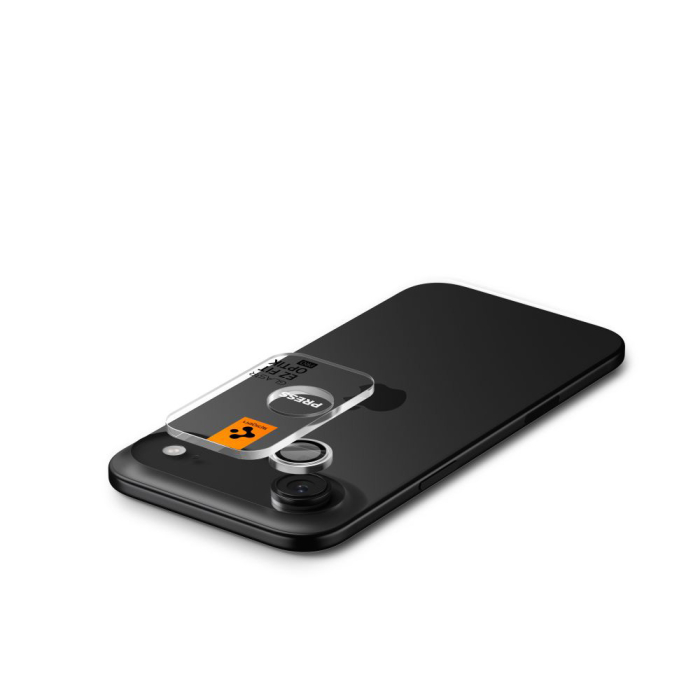 Folie sticla camera Spigen - Optik.tR EZ Fit Pro Camera Glass (2 pack) - iPhone 17 Air - Silver [4]