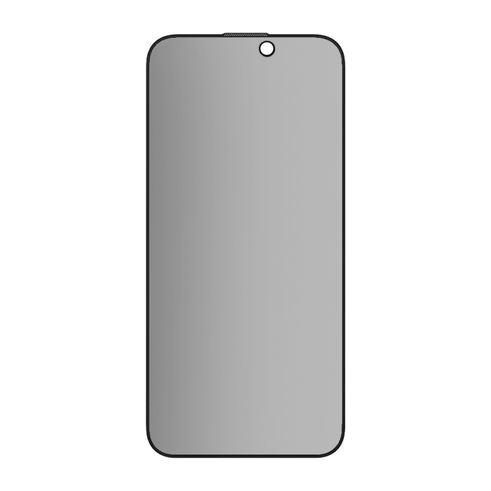 Folie sticla iPhone 15 / iPhone 16 Blueo - Anti-Peep Privacy Glass Matte Black [5]