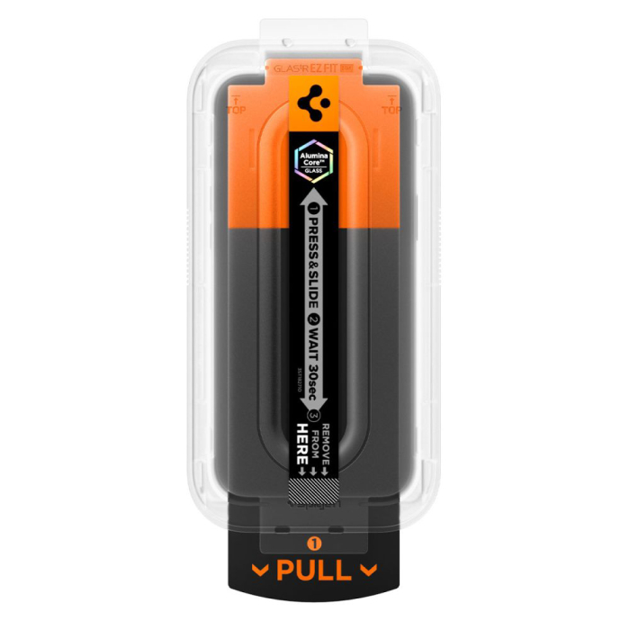 Folie sticla  iPhone 16 Pro / iPhone 17 / iPhone 17 Pro Spigen - Glas.tR EZ-FIT Pro Privacy [6]
