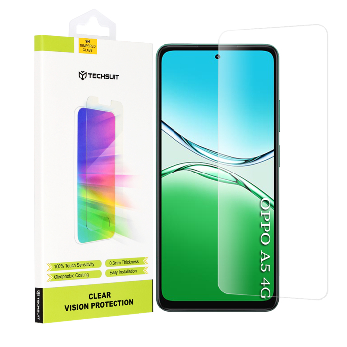 Folie sticla Oppo A5 4G Techsuit - Clear Vision Glass  Transparent [1]
