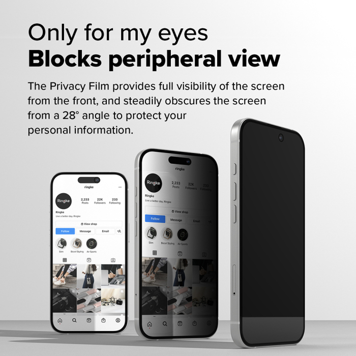 Folie sticla Ringke Iphone 15 /  Iphone 16 privacy 2 buc [3]