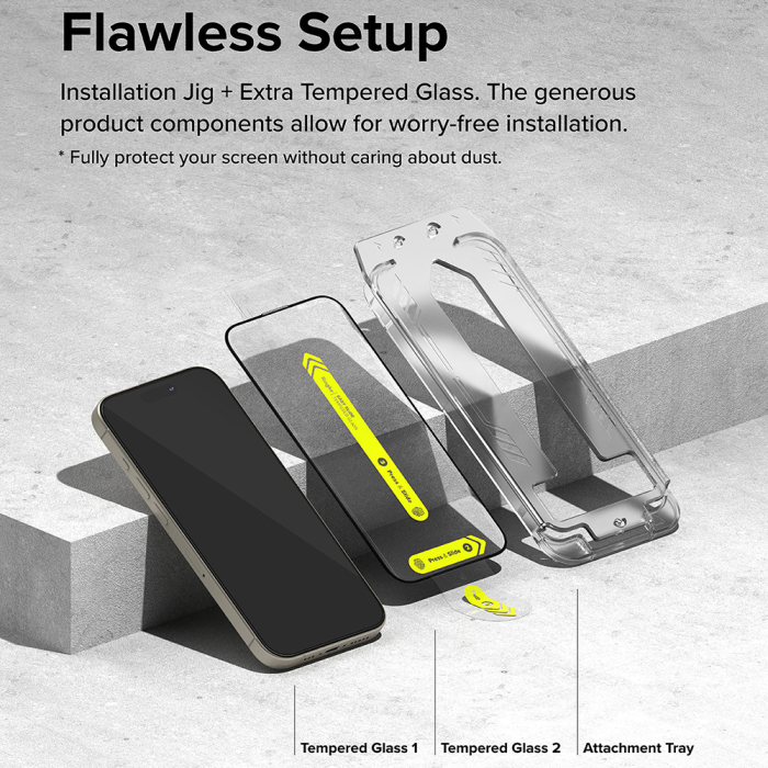 Folie sticla Ringke Iphone 16 Pro Max  2 buc [6]