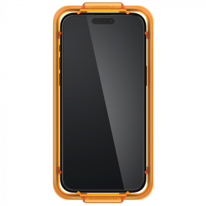 Folie sticla Spigen - Glas.tR Align Master (2 pack) - iPhone 15 Pro Max - Black [6]