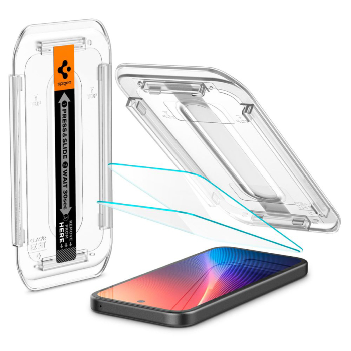 Folie sticla Spigen Glas.tR EZ-FIT (2 pack) - Google Pixel 9a - Clear [7]